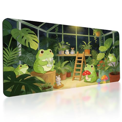 Tapis de souris de jeu étendu grenouille 80x40cm base caoutchouc