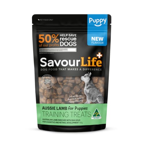SavourLife Puppy Training Treats, Australian Lamb - High Protein, 165g