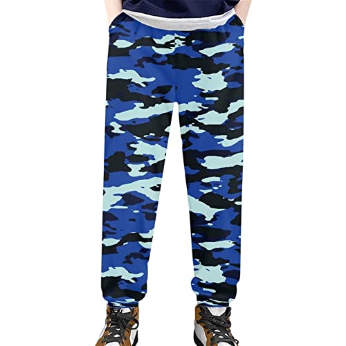 SEANATIVE Unisex Sweatpants Gym Training Workout Joggers Pants Breathable Lounge Trousers for Kids