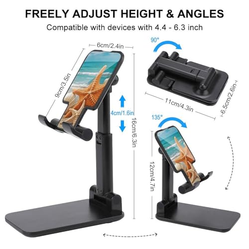 Support téléphone pliable réglable pour éviter les chutes sur votre bureau