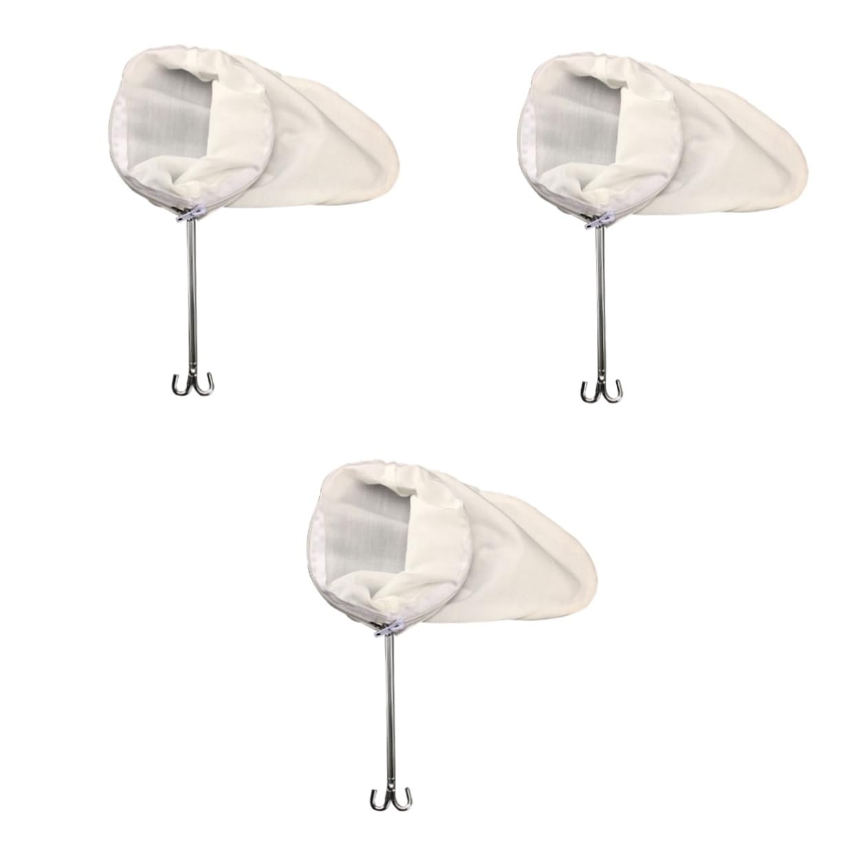 BESTonZON 3pièces De Filtration Réutilisable Flanelle Pour Café Et Thé Avec Cadre Acier Inoxydable Accessoires Pour Préparation De Café