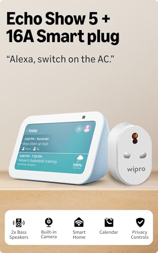Amazon Echo Show 5 (Cloud Blue) | Smart display wi...