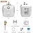 6.6 Gallon Hot Water Heater Electric - Under Sink Portable Mini Hot Water Tank with LED Display for RV Camper Kitchen Food Truck, 110V/120V 1440W, Wall or Floor Mounted Simple Installation