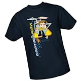 Captain's Chair - Star Trek Adult T-Shirt, XXX-Large Navy