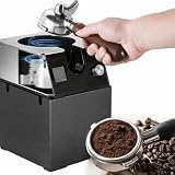 PioMue Pulitore Automatico per portafiltri da caffè con 3 Tipi di testine per portafiltri da 58 mm, Macchina Professionale per la Pulizia dei Fondi di caffè per Uso Domestico e Commerciale 220V