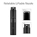 Lisapack 8ML Atomizer Perfume Spray Bottle for Travel, Empty Refillable Cologne Dispenser, Portable Sprayer (Matte Black)