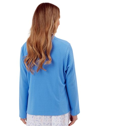 Ladies Bed Jacket ZIP Up Tradional MOCK QUILT Short Dressing Gowns