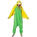 Katara 1744 - Grenouillère Combinaison Adultes Tenue de Nuit Pyjama Kigurumi - Taille M 155-165cm Perroquet Jaune-Vert