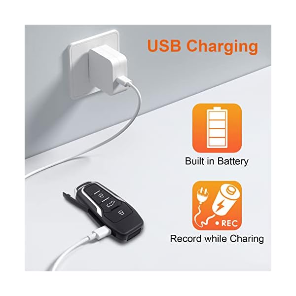 128GB Hidden Camera,1080P Portable Spy Camera Mini Covert Nanny Video Surveillance Camera with Motion Detection for Home, Office - Image 7