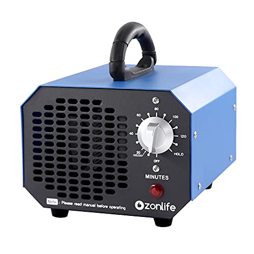 EC Homelife Ozone Generator 6000mg/h Air Purifier Ionizer for Odor Remover, Portable Commercial Ozone Machine for Home, Cars, Pets, Hotels, Smoke Odors