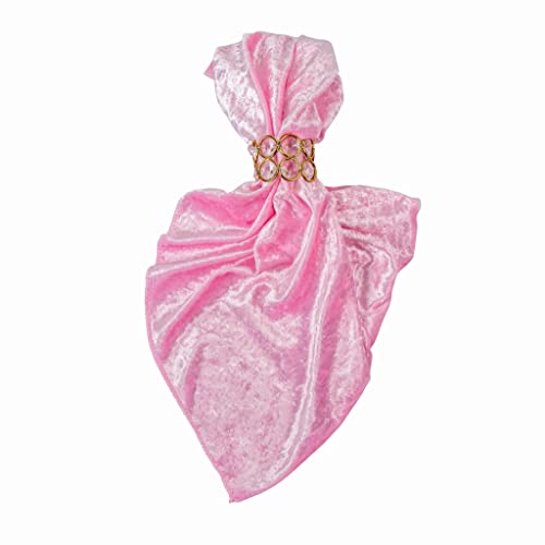 Servilletas de Tela de Terciopelo CVL Rosa 20x20 Pulgadas 10 Unidades miniatura 2