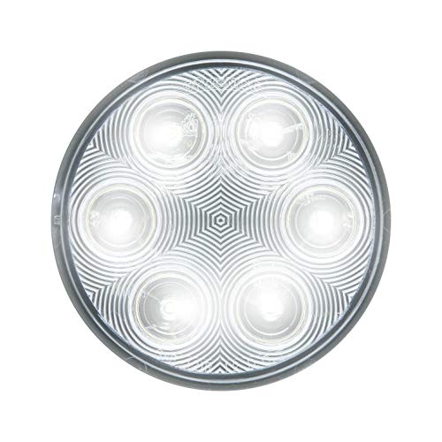 Optronics BUL06CBP Fleet Count 4: Round Sealed DOT LED Back-Up Light, White