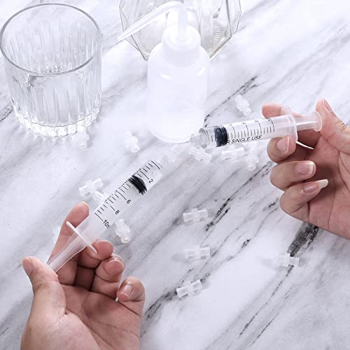 Adaptador de jeringa luer lock de 60 piezas con conectores de acoplamiento seguro 4