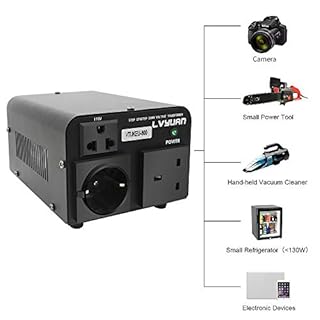 800 Watts Voltage Transformer, Step Up Step Down Voltage Converter, with US & UK & EU outlets for UK to US & EU to US 220V-110V & 110V-220V Cantonape