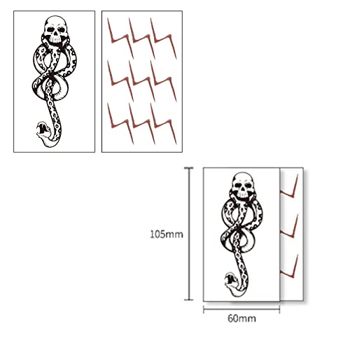 Xhbts Snake Temporary Tattoos And 4 Pack Metal Snake Armband Swirl Snake Spiral Upper Arm Cuff Armlet Bangle Bracelet Egyptian Costume Accessory For Women Gold #TOP1