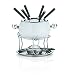 Produktbild Keck & Lang GmbH 16635 Fondue-Set, Fleischfondue, 11-teilig, Für 6 Personen, Emaille, 0,8 l Füllmenge, Siena, Weiß
