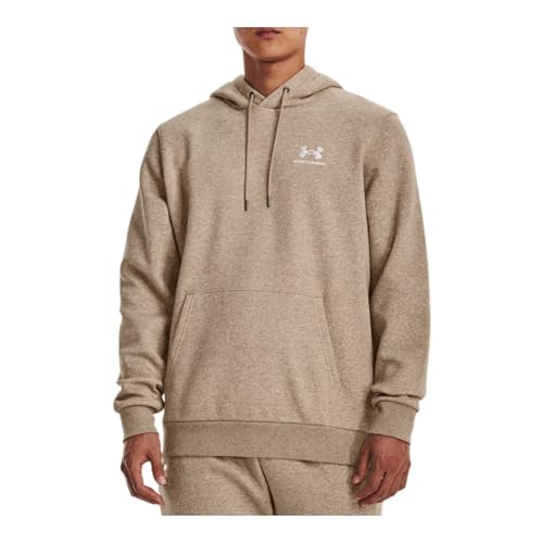 Under armour Essential Fleece Hoodie - Men's (1373880-236, Sahara/White)