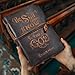 LEATHER VILLAGE Vintage Leather Journal with Psalm 46:10 Bible Verse–8''x6'' Embossed Prayer Study Journal for Women & Men – 200 Pages Handmade Cotton Deckle Edge Watercolor Paper - Cappuccino Brown