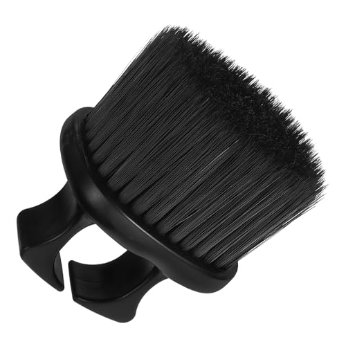 Sewroro Cepillo para Cuello de Peluquería Negro Cepillo para Cortar y Limpiar el Pelo Accesorio Profesional para Barbería y Cuidado Personal Práctico para Uso en Salón Casa