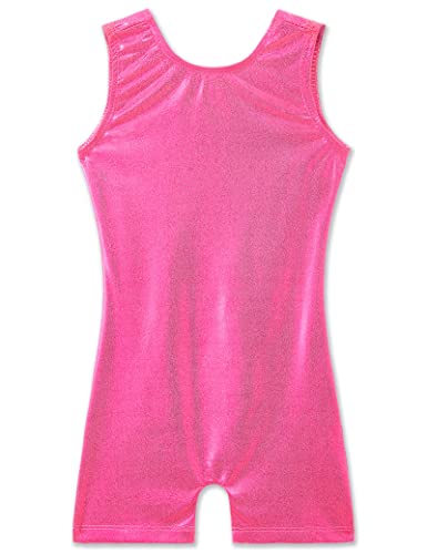 Image of TENVDA Girl's One Piece Swimsuit Sparkle Sleeveless One-Piece Bathing Suits Swimwear for Kids 2-12 Years Old