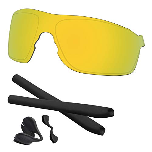 Image of EV Zero Pitch Lenses & Rubber Kits Replacement for Oakley Polarized OO9383 Sunglass