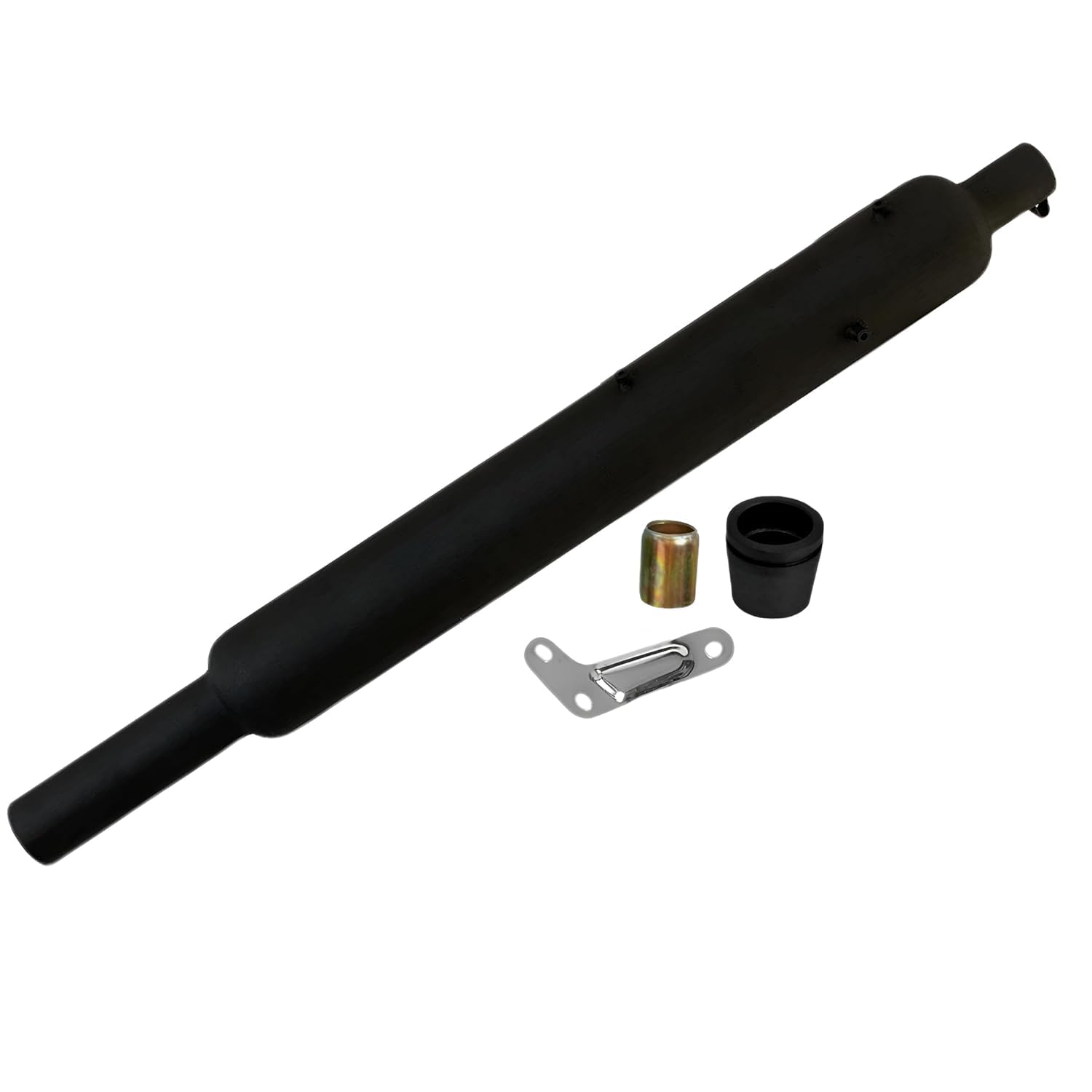 Original Long Punjab Silencer Free Flow For Loud Sound For Royal Enfield Classic, Bullet Standard, Thunderbird, Electra 350cc & 500cc. (BS6, Black)-picture-11