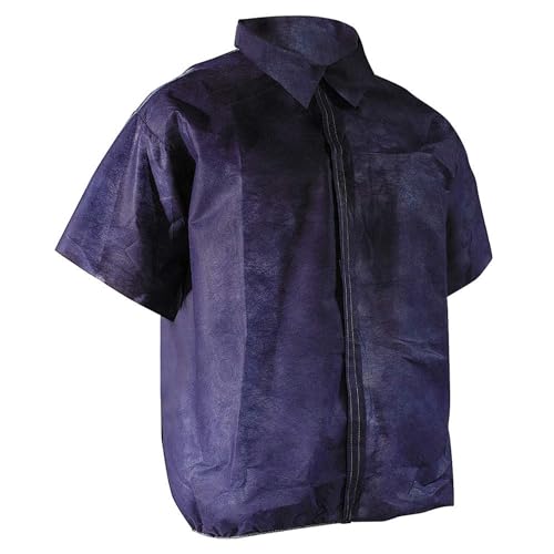 Disposable Smock, Navy Blue, 2XL, PK50