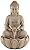 Calm Buddha 22" High Large Zen Asian Indoor Outdoor Decor Sand Stone Floor Fountain with Light LED Standing Waterfall Water Feature for Outside Garden Patio Yard Backyard Porch Deck - John Timberland