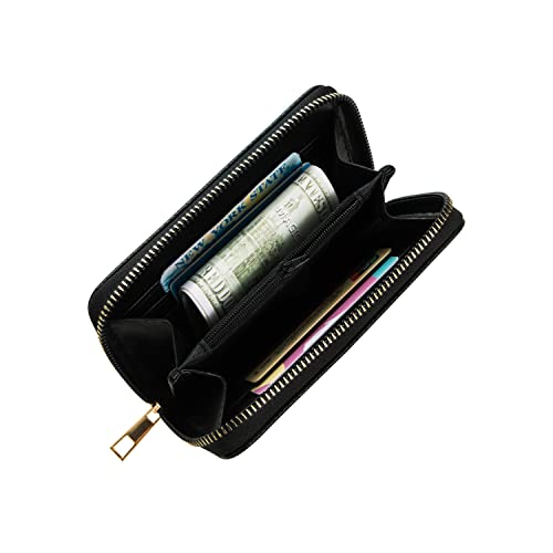 Facai RFID Credit Card Holder for Women - Small Wallet Women with ID Window - Card Holder Wallet Navy3