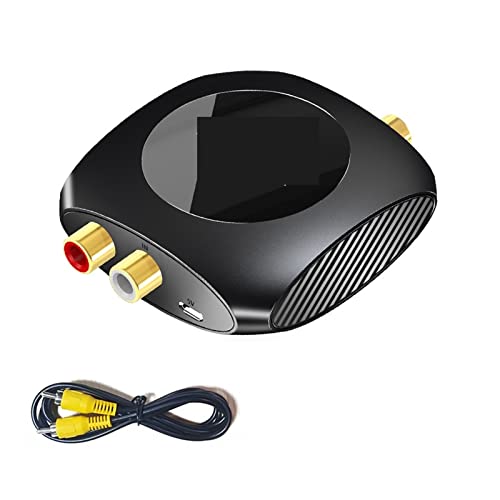 96KHz アナログ - デジタル オーディオ コンバータ 2RCA SPDIF 光同軸アダプタ TV スピーカー サブウーファー アンプ(3)