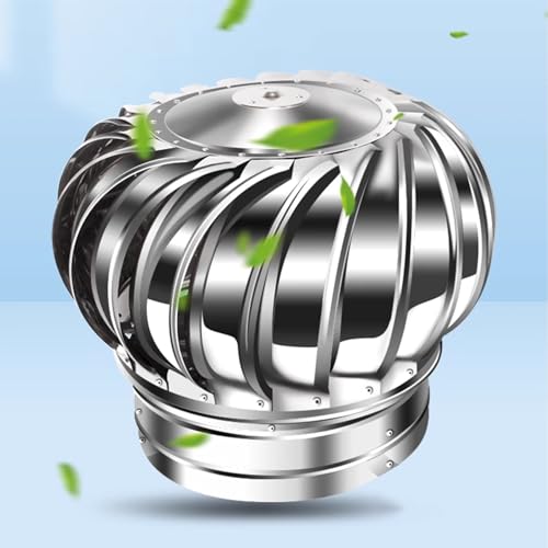 Ventilación de techo de acero inoxidable, turbina eólica giratoria para un mejor flujo de aire, ideal para ventilación de almacén, granja y granero