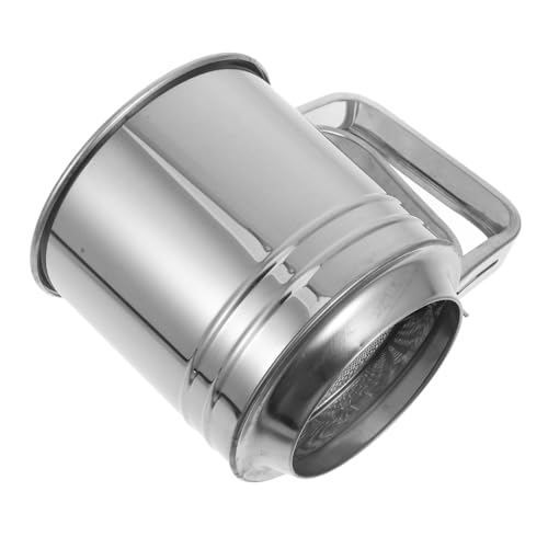 BIUDECO Stainless Steel Cup Handheld Flour Sifter Mesh Strainer for Baking Cooking for Powdered Sugar Flour Sifting Easy to Use Kitchen Tool