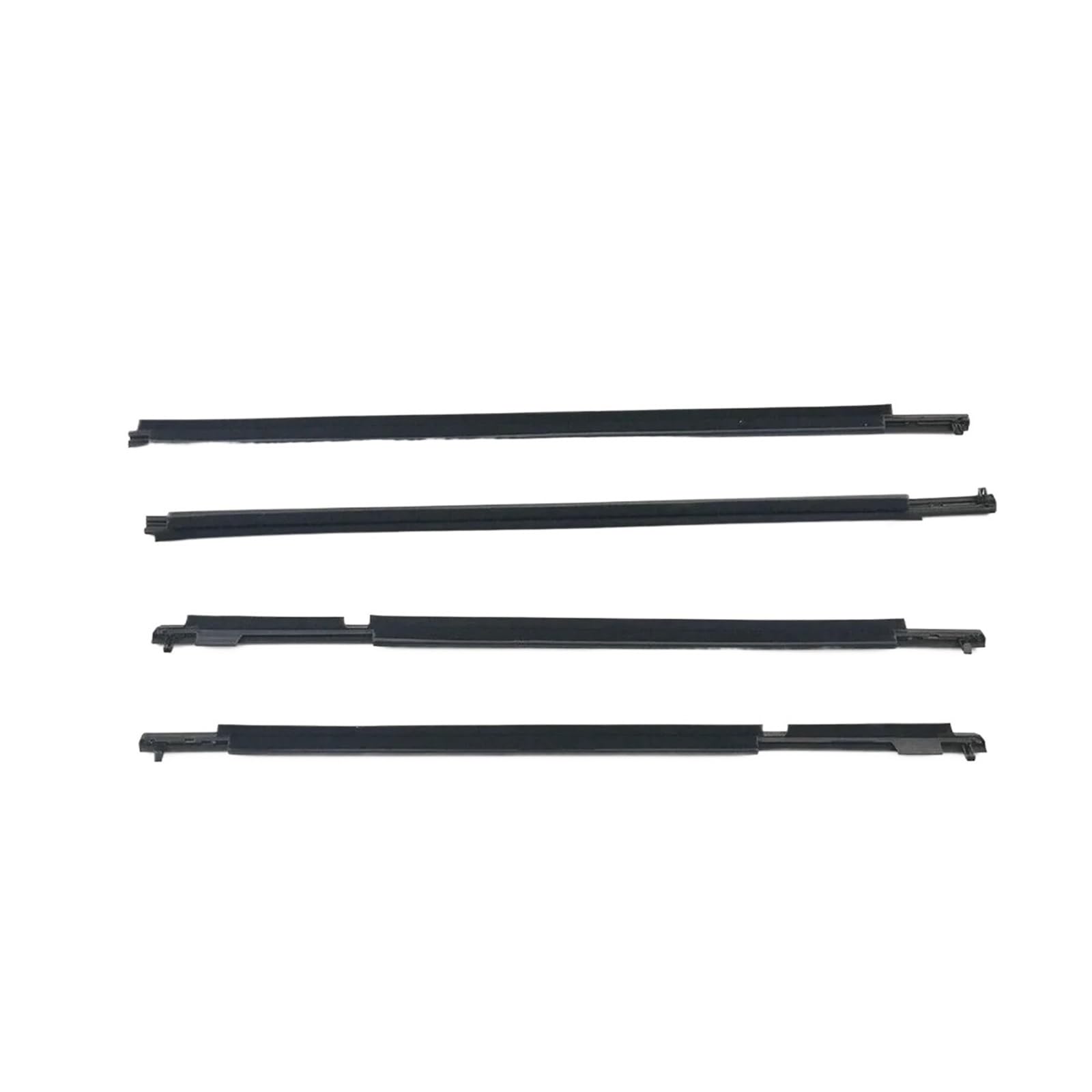 Watjcse One Color 4Pcs Car Window Glass Weatherstrips Window Seal Moulding Trim Compatible With Toyota Prado 2010-2018