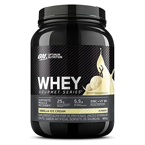Whey Gourmet - 900g Vanilla Ice Cream - Optimum Nutrition