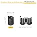 uxcell 3 Pcs Ferrite Filter Ring Core RFI EMI Noise Suppression Cable Clip ID 7mm 0.28Inch with Ears for Electronic Devices, Industry, Black