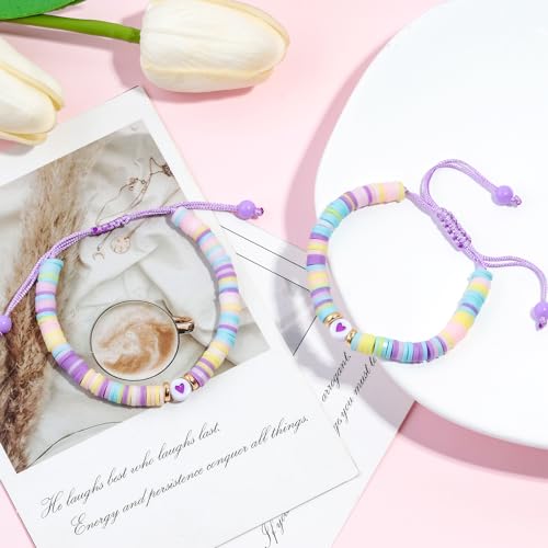 Image of YUZHEJIE First Day of Kindergarten Pre-K Bracelet Mother Daughter Matching Bracelets Back to School Natural Stone Bracelets for Women Girls Teen Jewelry Gifts (Cute-Back to School), 6.5