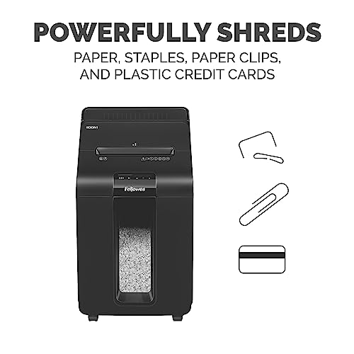 Fellowes Automax 100M Auto Feed Shredder (4629001) Shredder,Black, 26.4" x 15.4" x 14.6" image 5