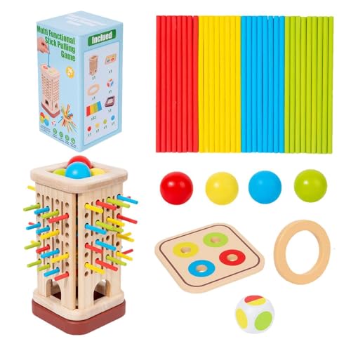 Jeu de bâtons en bois pour développer la motricité fine