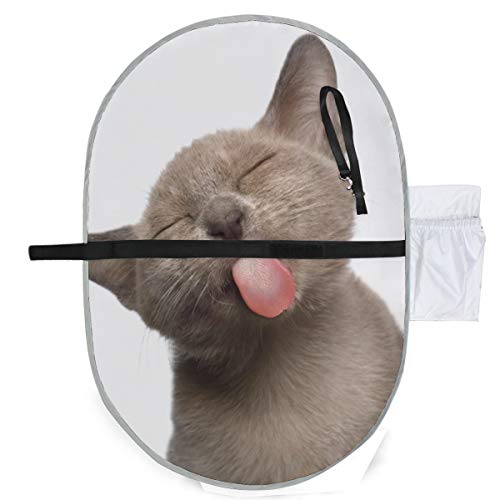 Cute Warm Heart Smile Animal Pet Cat Child Changing Mat Pañal Travel Mat 27x10 Inch Impermeable Plegable Mat Baby Portable Changing Station Pañal cambiador de mesa Mat