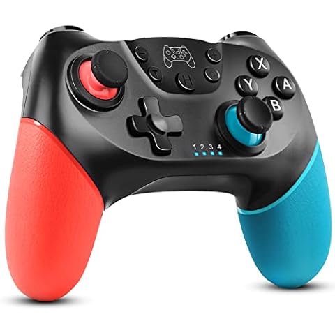 Gezimetie Controller for Switch, Bluetooth Wireless Pro Controller for Switch/Switch Lite with Vibration and Turbo Function Axis Sensor Cover