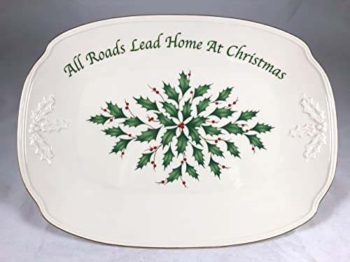 Lenox HOLIDAY SERVING TRAY ALL ROADS