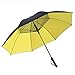 ZTGHS 4 in 1 Golfschirm Mit Ventilator, Sommerventilator Regenschirm Regen UV Sonnenschutz USB-Ladeschirm Halten Sie Kühl Für Strandreisen Im Freien,Gelb