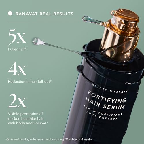 RANAVAT-Mighty-Majesty-Fortifying-Hair-Serum-Kansa-Hair-Comb-Duo-Haircare-Bundle-with-Hair-Oil-Serum-for-Hydration-with-Jasmine-and-Amla-Kansa-Metal-Comb-for-Massages-and-Detoxifying-2-pc