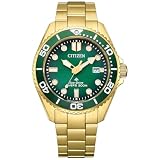 [CITIZEN] 腕時計 PROMASTER MARINEシリーズ エコドライブ ダイバー 200m モデル グリーン/ゴールド 夜光(針+インデックス) 逆回転防止ベゼル ねじロックりゅうず メンズ BN0262-59W