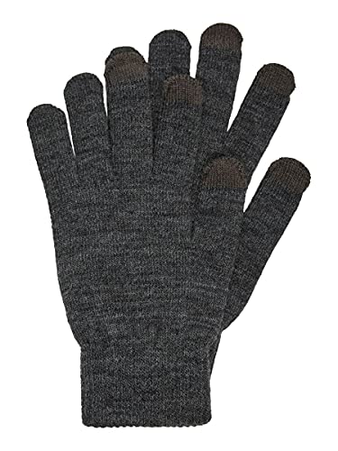 Vero Moda Guantes Smartphone, Gris Oscuro, Talla Única