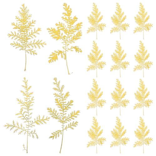 Hojas secas prensadas naturales Artemisia 48 pzas miniatura 1