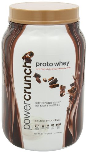 Power Crunch Whey Protein Powder, With Amino Acids, Protein Shakes With Delicious Taste, Double Chocolate, 2.1 Lb #TOP6