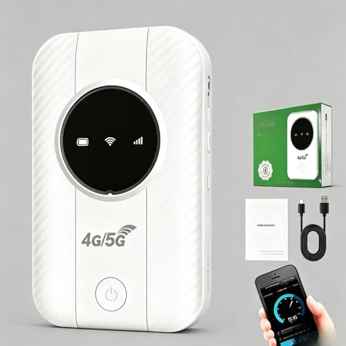 WiFi Satellite Portable, WiFi Portable, 5g Vitesse Internet Satellite Illimité, Free WiFi Pocket, Haut DéBit Et Intelligence pour Tout Lieu