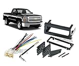 Absolute USA ABS99-3002 Fits Chevy Silverado Pickup 1999 2000 2001 2002 Single DIN Stereo Harness Radio Dash Kit