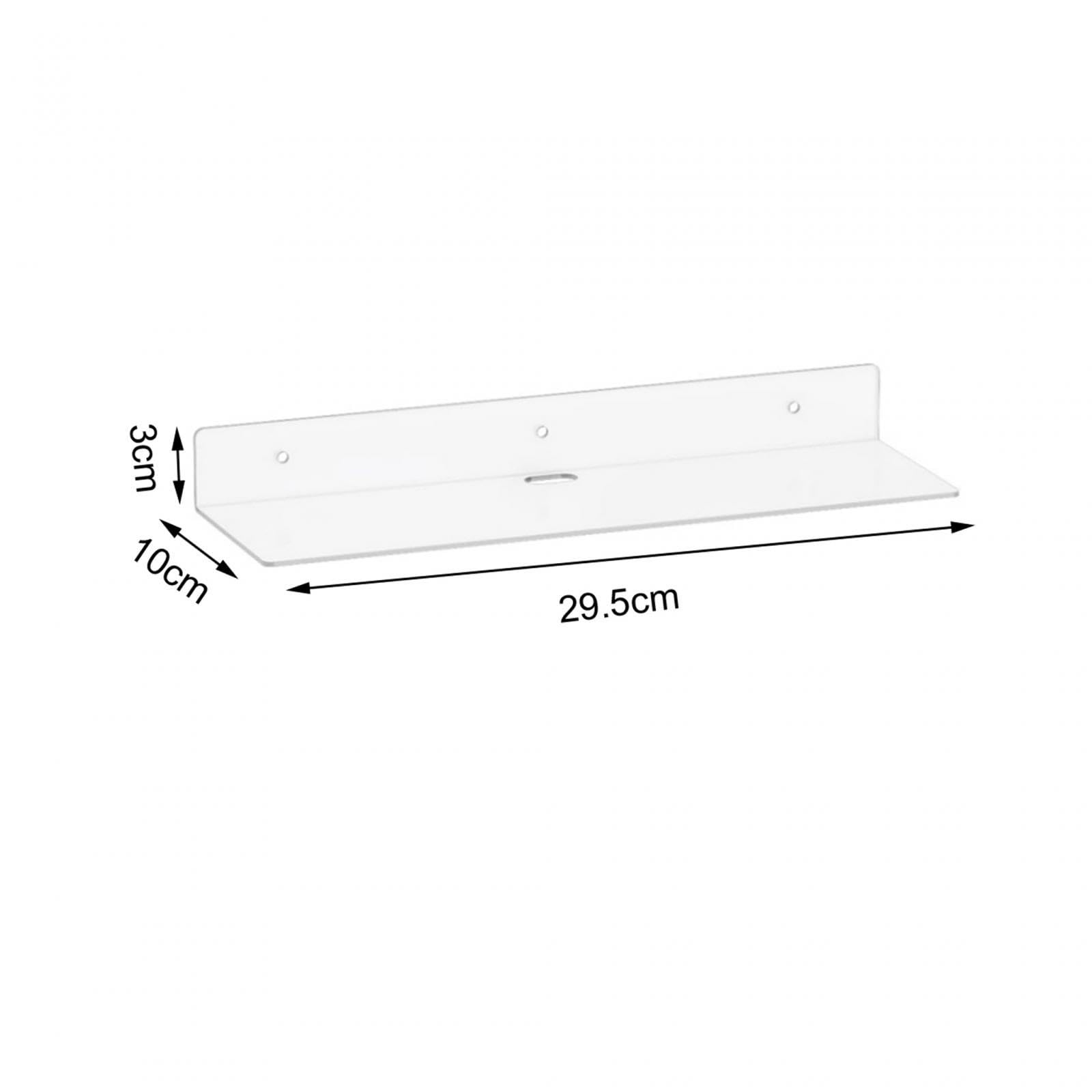 4 estantes de acrílico montados en la Pared, Estante de Pared Transparente, Organizador de Almacenamiento de Pared, estantes flotantes for Sala de Estar dormitorio/573/603